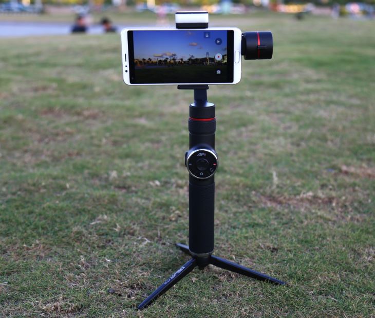 AFI V5 Otomatik Nesne Takip Monopod Özçekim-sopa 3 Eksen El Gimbal Kamera Smartphone Için